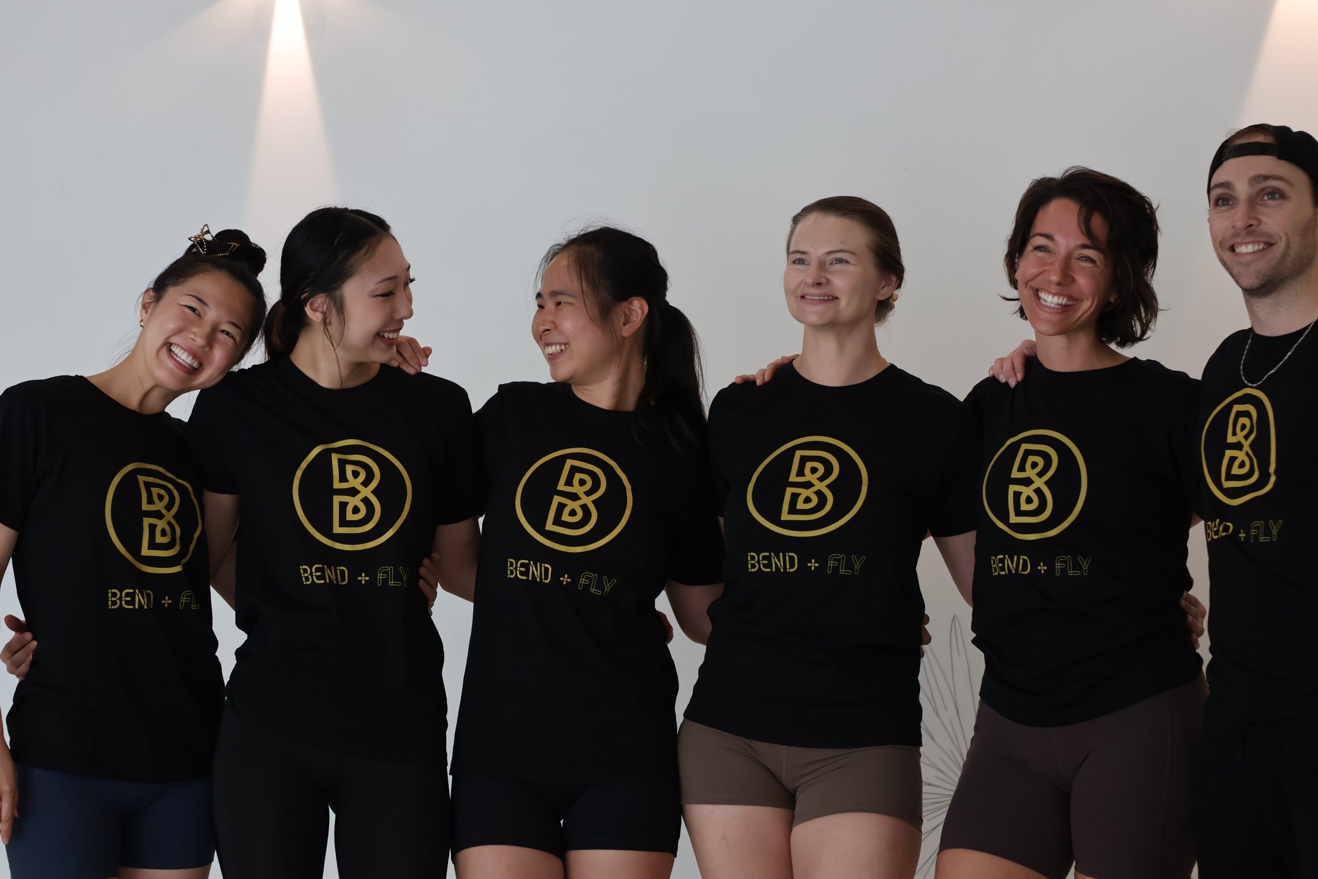 The welcoming Bend and Fly teaching team